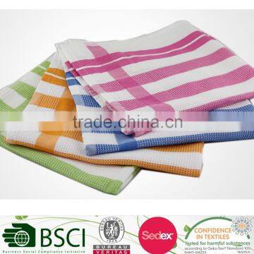 Cheap 100% cotton waffle kitchen towel china supplier wholesale