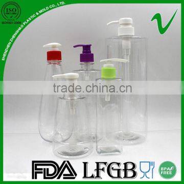 transparent refillable 100ml square empty liquid soap plastic spray bottle