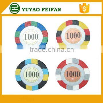 intaglio printing customized sticker wholesale clay game poker chips