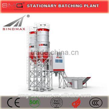 stationary concrete mixing plant