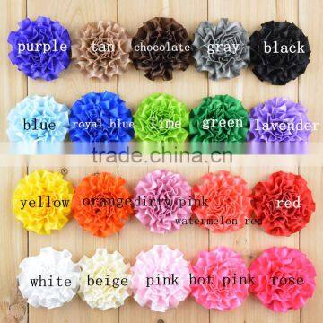 Hot Sale High Quality Fashion Cheap Handmade Decoative Rosette Silk Ribbon Flowers for Cloth photo-2