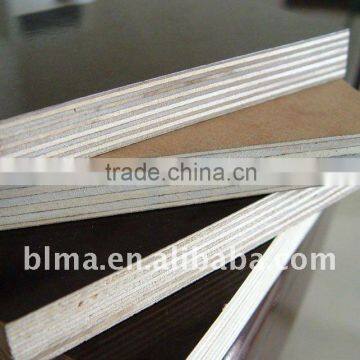 9mm poplar core black film faced plywood for building and keruing plywood