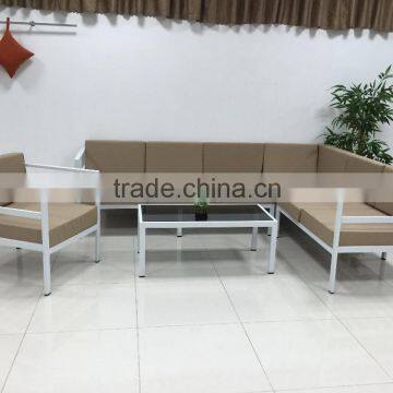 LOUNGE METAL SOFA SET (1 ARMCHAIR + 1 BENCH-2 + 1 BENCH-3 + 1 CORNER BENCH + 1 TABLE)