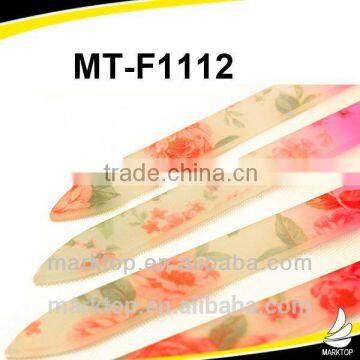 Cute Picture Print Flower Patten Glass Nail File photo-2