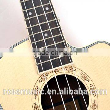 26 Inch Cutaway Spruce+zebrawood Ukulele(UK220-26C) photo-3