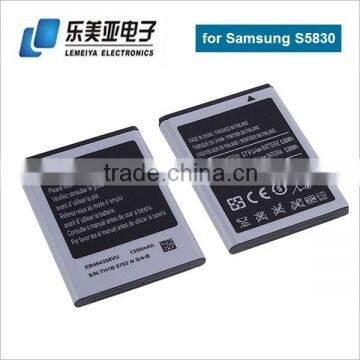 Standard High Quality Factory Price Li-ion Mobile Battery for Samsung S5830 S5670 S7500 B7510 Galaxy Pro