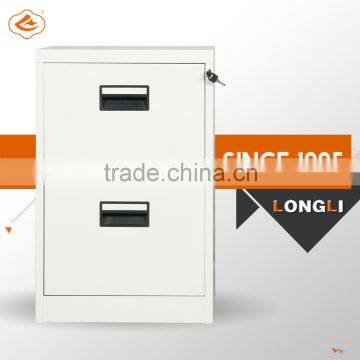 2015 hot selling high quality Steel 2 drawers file cabinet with casters