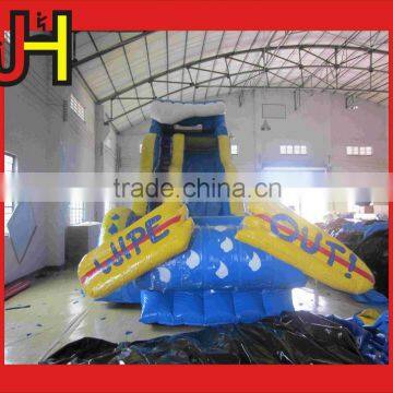Hot Sale Outdoor 0.55mm PVC Tarpaulin Inflatable Wipeout Water Slide photo-3