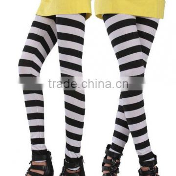 back white fancy leggings tights skinny for girls