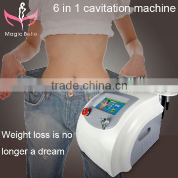 Hot Sale Portable Mini!!! 6 in 1 cavitation machine/Cavitation slimming machine/cavitation weight loss machine