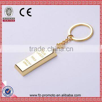 2016 gold bullion kirsite metal keychain with laser logo