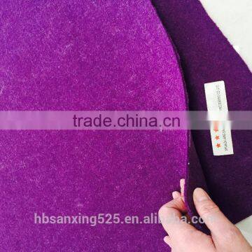 polyester felt 500GSM, thickness 2-5MM, dyed colors.