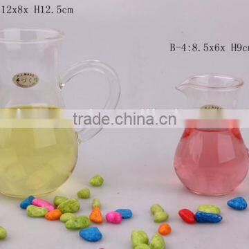 high quality clear glass jar used for oil or juice