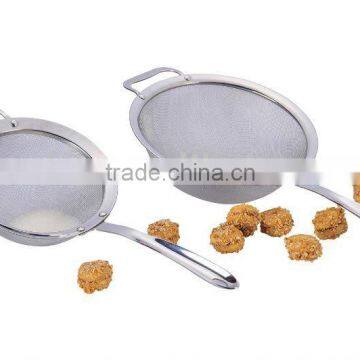 stainless steel wide rim oil strainer