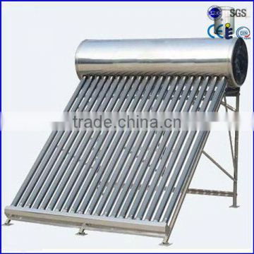 stainless steel non pressure solar power hot water heater