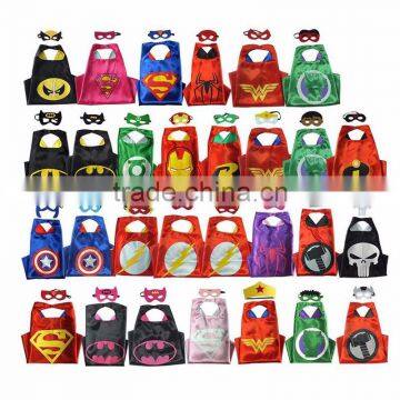 Doule Layer Kids Adult Super Hero Capes photo-5