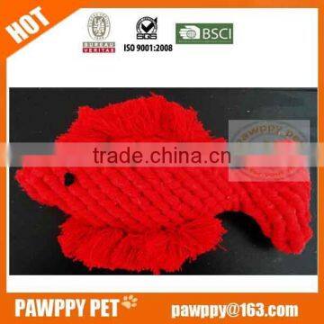 cotton material red color fish toy cat toy