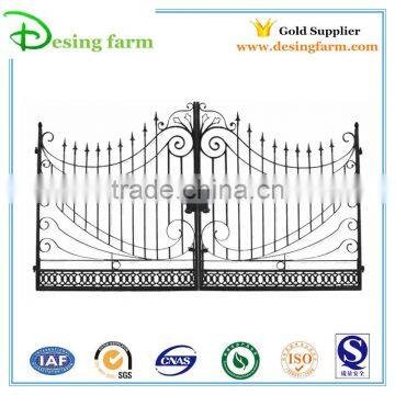 Powder coating iron square tube gate designs for sale