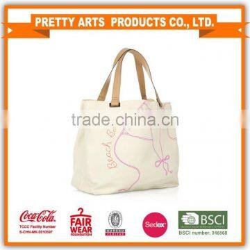 leather handle high-grade beach bag