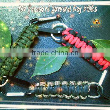 550 Paracord Survival Key Fobs