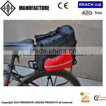 Extensible Bike Cycling Rear Seat Carrier Bag Pannier Quick Release