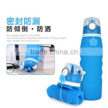 Foldable Silicone Sport Water Bottle Running Hiking Bottle 1L photo-4