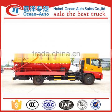 Good discount 11cbm vacuum sewage cleaning truck/sewer cleaning tanker truck