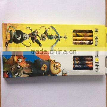 12pcs per set packing HB pencils standard HB pencil from chinese factory