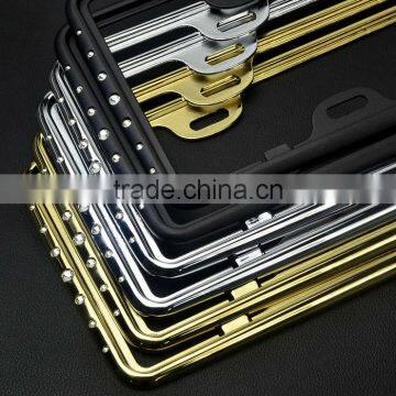 high quanlity customized anodizing decorative aluminum license plate frame for car