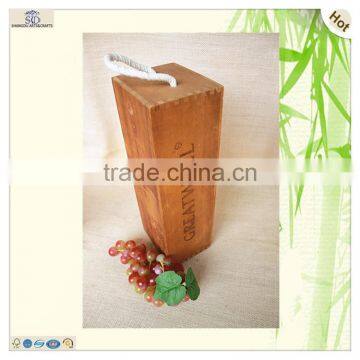 Custom Logo Laser Engraving Colored Wood Wine Box photo-2