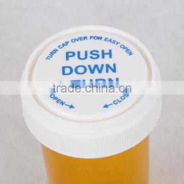 child resistant cap vial