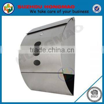 New Stainless Steel Letterbox With Wood-Plastic Composites Panel HPB164 photo-6