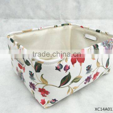 fashion cloth storage basket with beautiful pattern