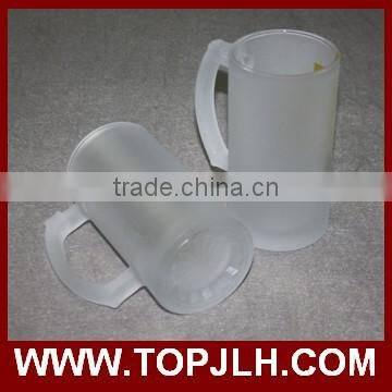 Custom Logo Printed Beer Cup Blank Frosted Glass Mug photo-5