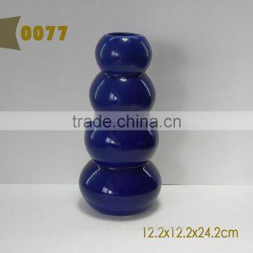 Gourd shaped ceramic vase