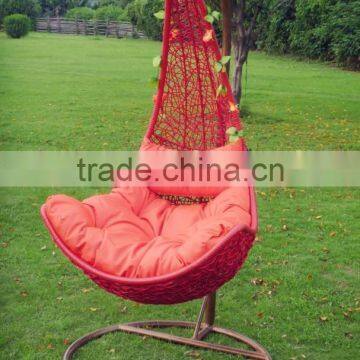 Garden Outdoor Furniture Rattan Hanging Hammock Wicker Swing Chair photo-4