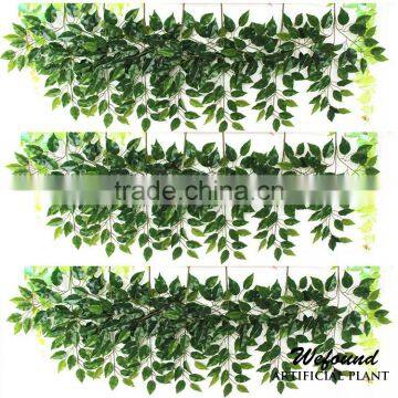 Factory Direct Plastic Handle High Simulation Banyan Tree Leaf Green Leaf Decoration Sets do Wholesale Shooting photo-2