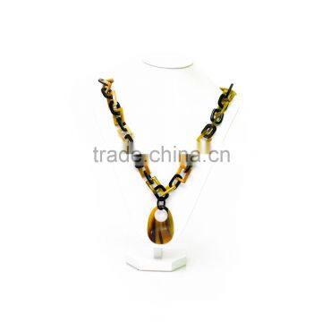 HANDMADE NECKLACE MADE FROM 100% BUFFALO HORN, COMBINATION OF TRADITIONAL AND MODERN BEAUTY photo-6