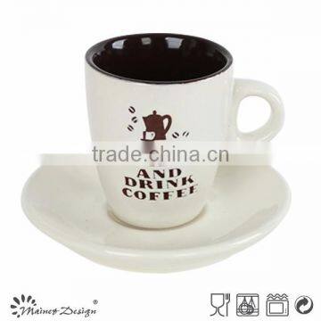 2015 New product dinnerware milk mug with saucer