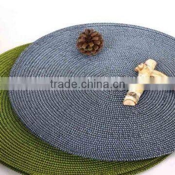 eco plastic tablemat/braided placemat/placemat for dinnerware