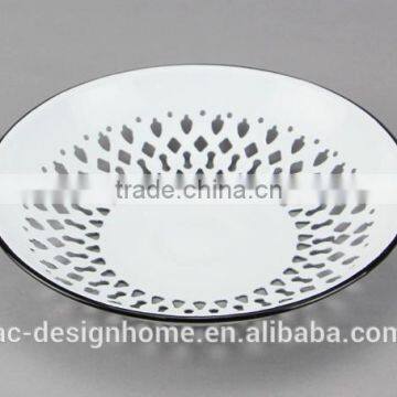 ROUND ENAMEL IRON SIEVE TRAY