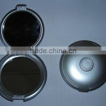 Plastic Round Folding Double Sided Mirror Pocket Mirror Makeup Mirror photo-3