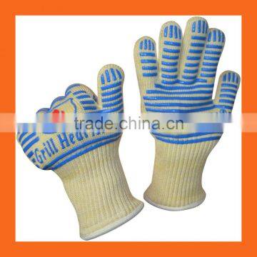 Silicone Heat Resistant Grilling BBQ Gloves for Cooking Baking Smoking