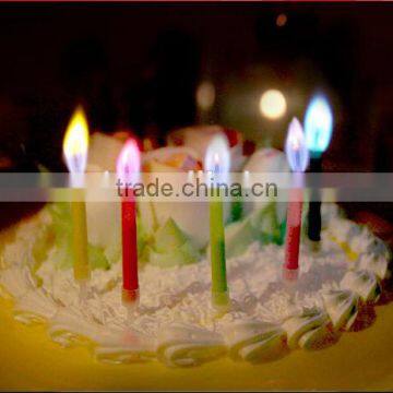 Romantic Coloured Flame Birthday Candle