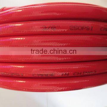 1/2" 16mm*12mm High Quality Polyester Fiber Braided Reinforced Pvc tube made in china low price abrasion resistance pvc hose