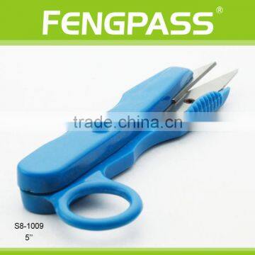 S8-1009 5" 2Cr13 Stainless Steel Blade With Plastic Handle Thead Scissors photo-2