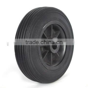Powder solid rubber wheel 6.3''x1.6''