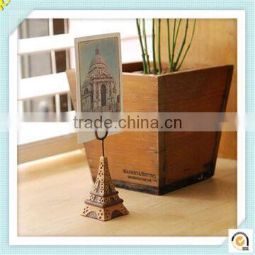 Fashion Modern tower photo memo holder/custom small plastic memo clip/ design memo clip China supplier