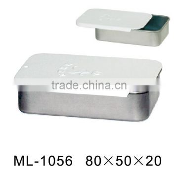 Slide tin box for mint