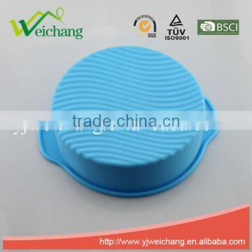 WCA093 Silicone Cake Mold Non-stick Bake Ware Tools Silicone Round Cake Mould Pan Blue photo-2